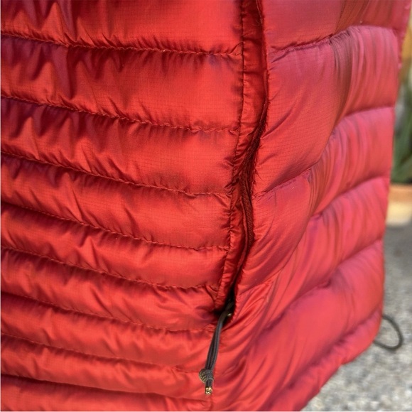 THE NORTH FACE Mens 800 Pro Jacket Large Red Burgundy Goose Down Pertex Quantum - Picture 4 of 9